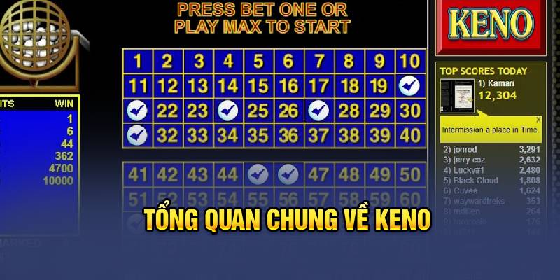 Tổng quan chung về Keno